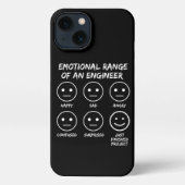 Grappig emotioneel bereik van een engineer fan gez iPhone hoesje (Achterkant)