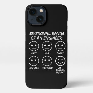 Grappig emotioneel bereik van een engineer fan gez iPhone 13 hoesje