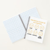 Grappig emotioneel bereik van een engineer fan gez notitieboek (Binnen)