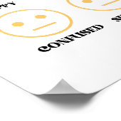 Grappig emotioneel bereik van een ingenieur poster (Hoek)