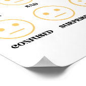 Grappig emotioneel bereik van een ingenieur poster (Hoek)