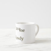 Grappig emotioneel schattig cool espresso kop (Voorkant rechts)