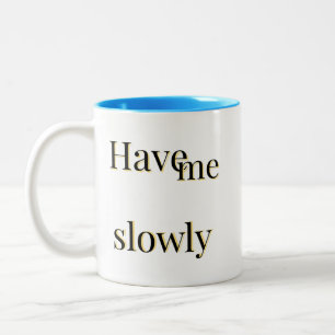 Grappig emotioneel schattig cool tweekleurige koffiemok