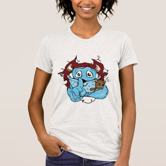 Grappig en apart monster T-shirt (Voorkant)