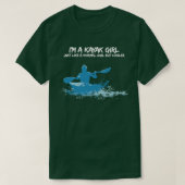 Grappig en cool Kajak Meisje TShirt of Gift (Design voorkant)