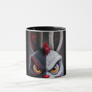 Grappig en Creepy Monster Gezicht Zwarte Koffiemok Mok