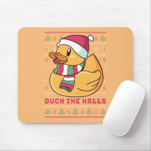 Grappig en Cute Duck Puns Merry Kerstmis Duck Muismat