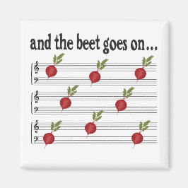 Grappig en de biet gaat op gezegde met muziek magneet