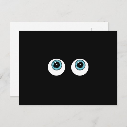 Grappig en donkerkleurig briefkaart (Voorkant / Achterkant)