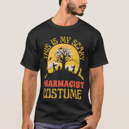 Grappig en eng apothekerskostuum voor Halloween T-shirt