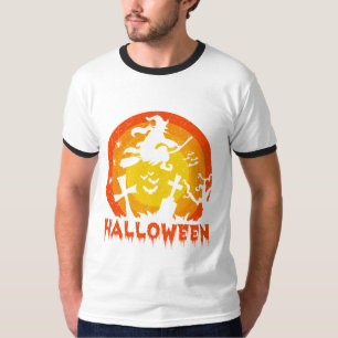 Grappig en eng Halloween heksenkostuum T-shirt