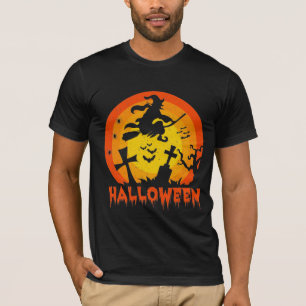 Grappig en eng Halloween heksenkostuum T-shirt