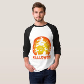 Grappig en eng Halloween heksenkostuum T-shirt (Voorkant volledig)