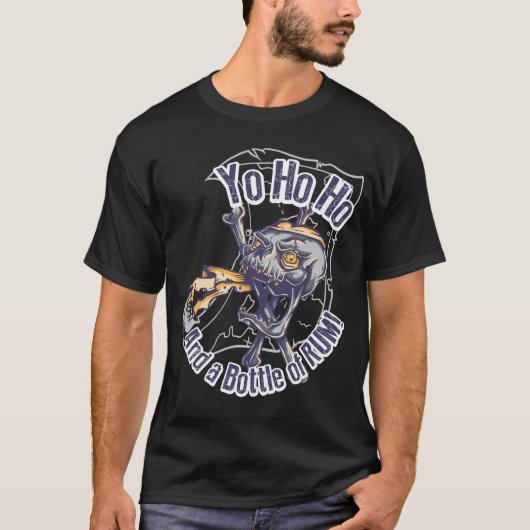 grappig en eng roofschedel grafisch t-shirt ontwer (Voorkant)