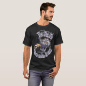 grappig en eng roofschedel grafisch t-shirt ontwer (Voorkant volledig)
