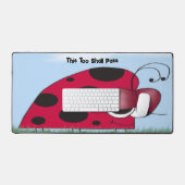 Grappig en euforisch lieveheersbeestje bureaumat (Keyboard & Muis)