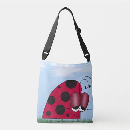Grappig en euforisch lieveheersbeestje crossbody tas (Voorkant)