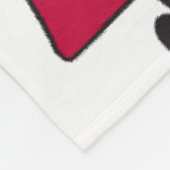 Grappig en euforisch lieveheersbeestje fleece deken (Hoek)