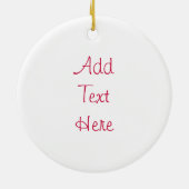 Grappig en euforisch lieveheersbeestje keramisch ornament (Achterkant)