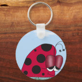 Grappig en euforisch lieveheersbeestje sleutelhanger (Voorkant)