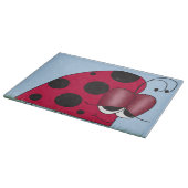 Grappig en euforisch lieveheersbeestje snijplank (Hoek)