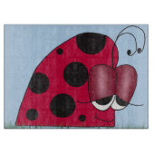 Grappig en euforisch lieveheersbeestje snijplank (Voorkant)