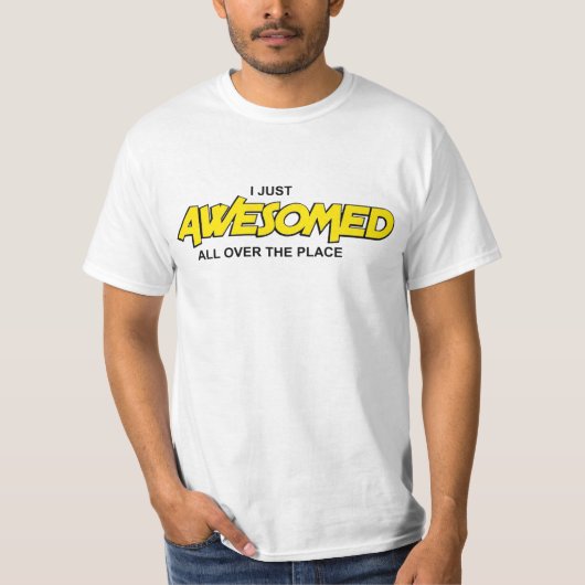 Grappig en grappig dat ik alleen maar geamuseerd b t-shirt (Voorkant)