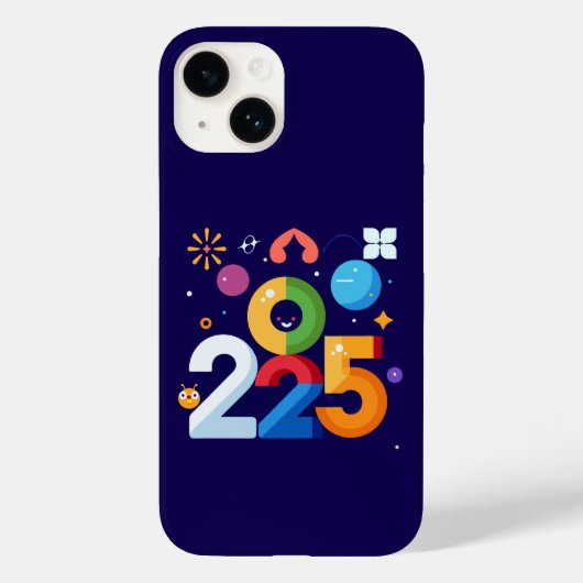 Grappig en grappig grafisch ontwerp 2025 Case-Mate iPhone case (Achterkant)