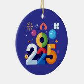 Grappig en grappig grafisch ontwerp 2025 keramisch ornament (Rechts)