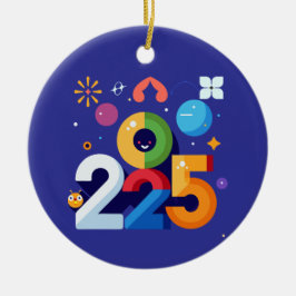 Grappig en grappig grafisch ontwerp 2025 keramisch ornament