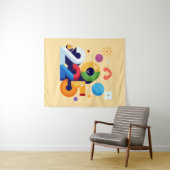 Grappig en grappig grafisch ontwerp 2025 wandkleed (In Situ (horizontaal))