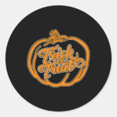 Grappig en grappig Halloween 1 Ronde Sticker (Voorkant)