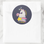 Grappig en griezelig Cartoon... ik zou eerder een  Ronde Sticker (Tas)