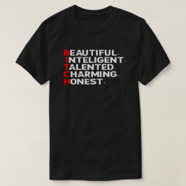 Grappig en humoristisch onbeleefd volwassen meisje t-shirt