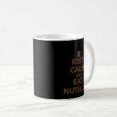 Grappig en Humoureus Keep Calm en Eat Nutella Koffiemok (Voorkant rechts)