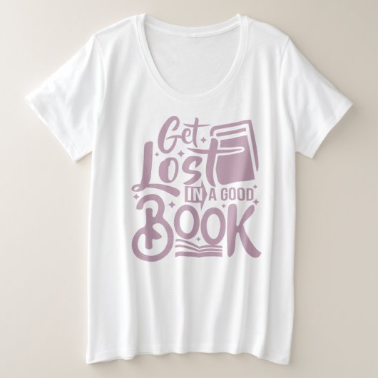 Grappig en inspirerend citaat roze en witte moeder grote maat t-shirt (Design voorkant)