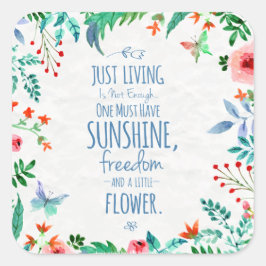 Grappig en inspirerend Life Quote Sticker Seal