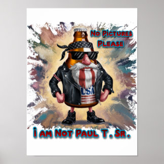 Grappig en kleurrijk blikje bier op een poster