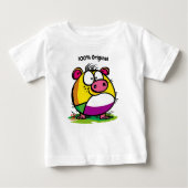 Grappig en Kleurrijk Varken Kinder T-Shirt (Voorkant)