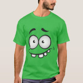 Grappig en lelijk aangezichtsgroen man t-shirt (Voorkant)