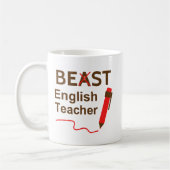 Grappig en maf, Beest of Beste Engelse leraar Koffiemok (Links)