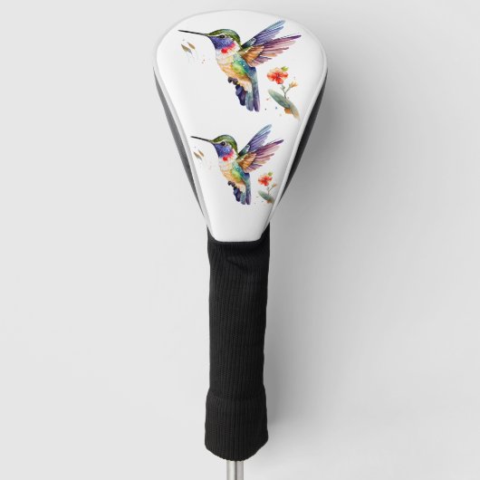 Grappig en mooi, vogelverschrikkerige vogels golfheadcover (Voorkant)