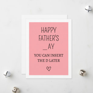 Grappig en ondeugend Vaderdag Feestdagenkaart
