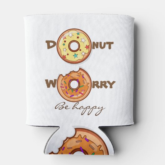 Grappig en optimistisch: "Maak je geen zorgen, wee Blikjeskoeler (Achterkant)