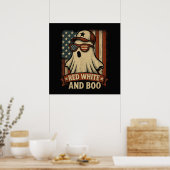 Grappig en patriottisch Rood wit en boe Poster (Keuken)
