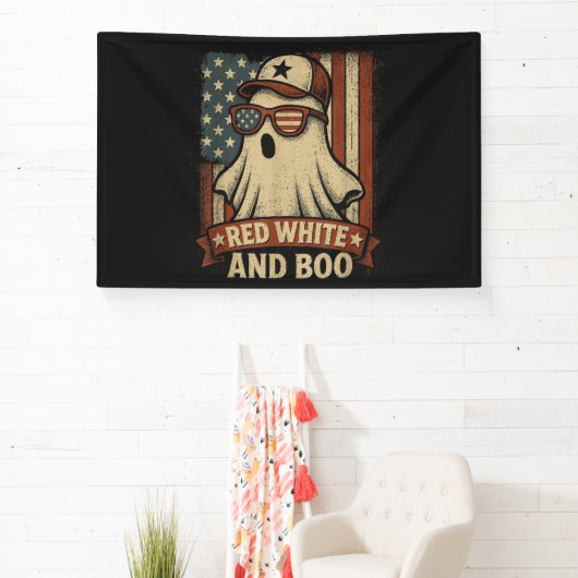 Grappig en patriottisch Rood wit en boe Spandoek (Insitu)
