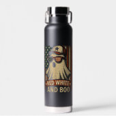 Grappig en patriottisch Rood wit en boe Waterfles (Voorkant)