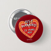 Grappig en romantisch 25e Jubileum Ronde Button 5,7 Cm (Voorkant /achterkant)