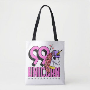 Grappig en schattig dier met Pet 99 procent eenhoo Tote Bag