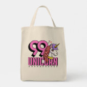 Grappig en schattig dier met Pet 99 procent eenhoo Tote Bag (Achterkant)